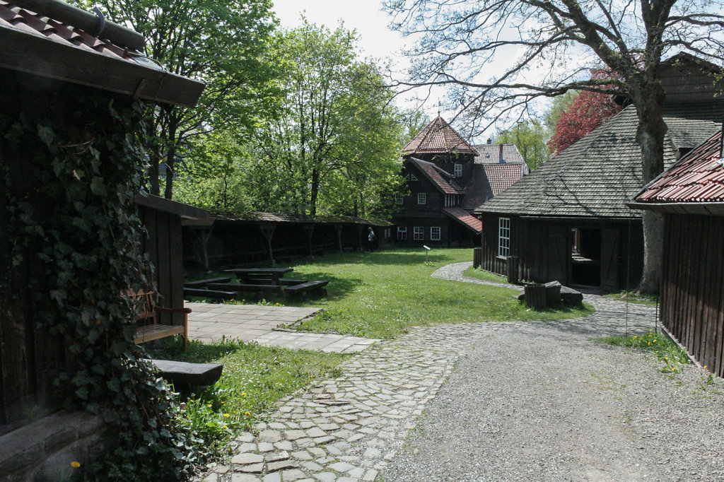 Außengelände des Oberharzer Bergwerksmuseum